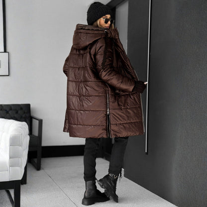 Jarmila – prošívaný kabát s luxusním límcem