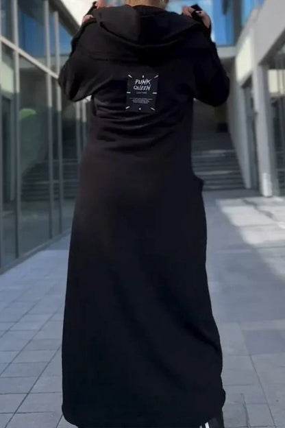 Diana – Dlouhá mikina se zipem z měkkého a prodyšného materiálu