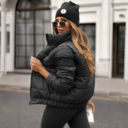 Jenna – prošívaný kabát s kapucí pro zimní eleganci